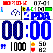 4PDA_watchface_inv_bigfoot Amazfit BIP watchface