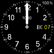 AW_Utility_Yellow_v1_OW Amazfit BIP watchface