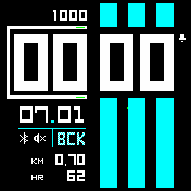 AdidasserCyan Amazfit BIP watchface