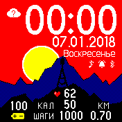 Amazfit_Geodesy Amazfit BIP watchface