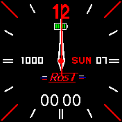 AnalogBlack Amazfit BIP watchface