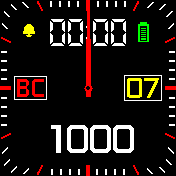 Analog_isp_6 Amazfit BIP watchface