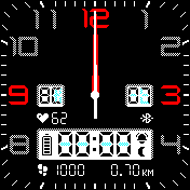 Analog_isp_6_RU_second_pulse Amazfit BIP watchface