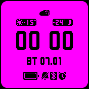 And2Ex_lite_black_on_purple-pink Amazfit BIP watchface