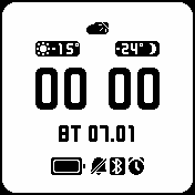 And2Ex_lite_black_on_white Amazfit BIP watchface