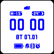 And2Ex_lite_blue_on_white Amazfit BIP watchface