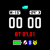 And2Ex_lite_color_on_black Amazfit BIP watchface