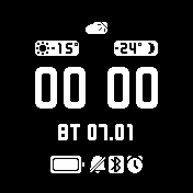 And2Ex_lite_white_on_black Amazfit BIP watchface