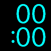 Apple_Big_cyan Amazfit BIP watchface