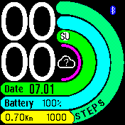 Apple_line_Eng Amazfit BIP watchface