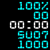 BTCLWEDAST_EN_curr Amazfit BIP watchface