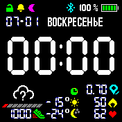 BW_AS_1 Amazfit BIP watchface