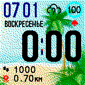 Beach_rus2_nopulse Amazfit BIP watchface