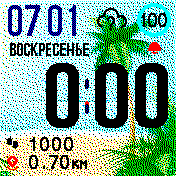 Beach_rus2_nopulse Amazfit BIP watchface