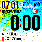 Beach_rus_nopulse Amazfit BIP watchface