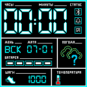 Belle_ORIGINAL_RUS3 Amazfit BIP watchface