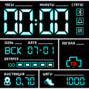 Belle_TURQ_ALL_RUS2 Amazfit BIP watchface