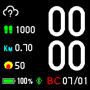 Best_white Amazfit BIP watchface
