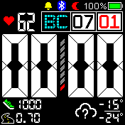 Big_digital_white_redmonths_bigpulse Amazfit BIP watchface