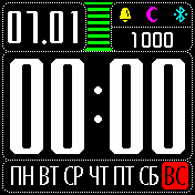 Black1 Amazfit BIP watchface