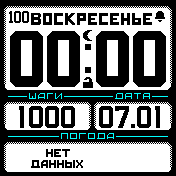BlackWhiteBold_2-2 Amazfit BIP watchface