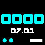 BladeRunner_2049_cyan Amazfit BIP watchface