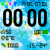 Blue_flower Amazfit BIP watchface