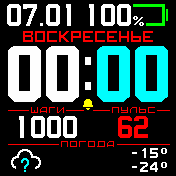 BoldBlack_1_2_v1 Amazfit BIP watchface