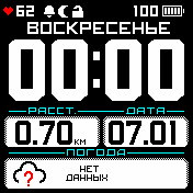BoldWhite_dist_pulse Amazfit BIP watchface