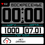 BoldWhite_pulse Amazfit BIP watchface