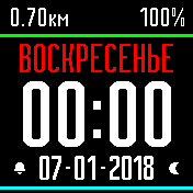 CLEANandSMART_RU Amazfit BIP watchface