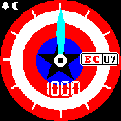 Capitan_America_1_5 Amazfit BIP watchface