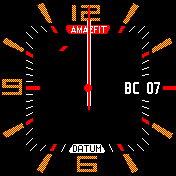 Casio Amazfit BIP watchface