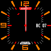Casio Amazfit BIP watchface