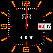 Casio_MI_EN Amazfit BIP watchface