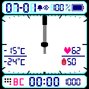 Casio_white Amazfit BIP watchface