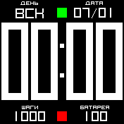 Clean_7 Amazfit BIP watchface