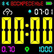 Color_time_mix Amazfit BIP watchface