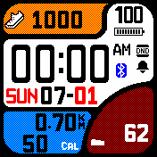 Coloured_Casio_update Amazfit BIP watchface