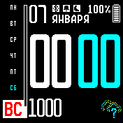 Comfort_aqua_new_weather Amazfit BIP watchface