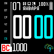 Comfort_aqua_new_weather Amazfit BIP watchface