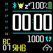 Comfort_digit Amazfit BIP watchface