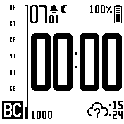 Comfort_full_blackwhite_total_inversed Amazfit BIP watchface