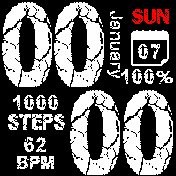 Cracked_en Amazfit BIP watchface