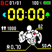 Crossfit_v3yellow Amazfit BIP watchface