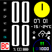 DAW Amazfit BIP watchface