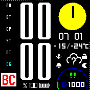 DAW Amazfit BIP watchface