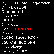DOS Amazfit BIP watchface