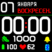 DedushFace_mod Amazfit BIP watchface