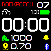 DedushfaceMod_v12 Amazfit BIP watchface
